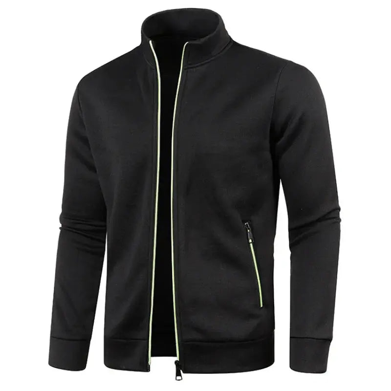 Spring Men's Turn-down Collar Sweatshirt Zipper Stand Collar Pullovers Man Sweatshirts Man Zippers Sweater Coats