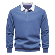 2024 Spring Fashion Design Polo Neck Sweatshirts for Men Quality Cotton Casual and Social Wear Mens New In Sweatshirts Pullover 