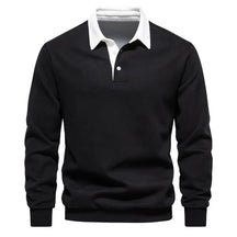 2024 Spring Fashion Design Polo Neck Sweatshirts for Men Quality Cotton Casual and Social Wear Mens New In Sweatshirts Pullover 