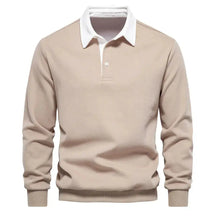 2024 Spring Fashion Design Polo Neck Sweatshirts for Men Quality Cotton Casual and Social Wear Mens New In Sweatshirts Pullover 